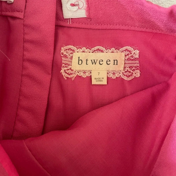 NWT! Girl’s BTWEEN two piece striped tank top & pink shorts outfit, Size 7. - Picture 4 of 4